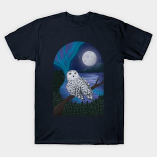 Mysterious Snowy Owl T-Shirt